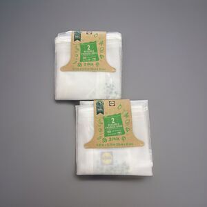 2 Pair Reusable Mesh Produce Bags Eco-Friendly Washable See-Through